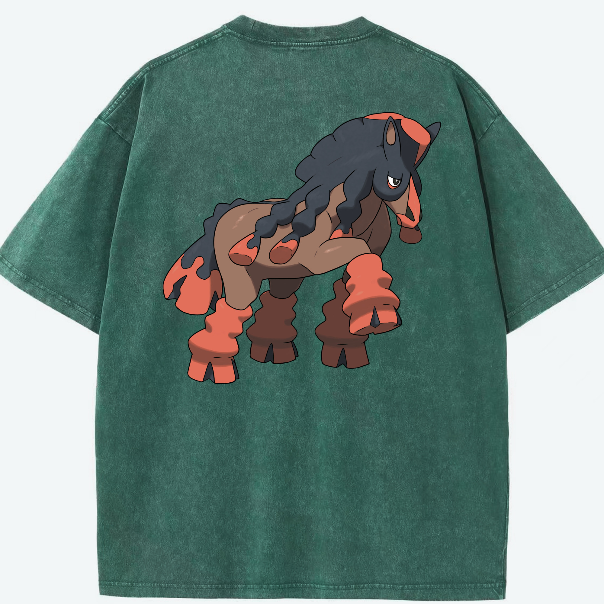 （画像用） ポケットモンスター Pokémon 綿100% ヴィンテージ風 半袖Tシャツ（背面プリント）